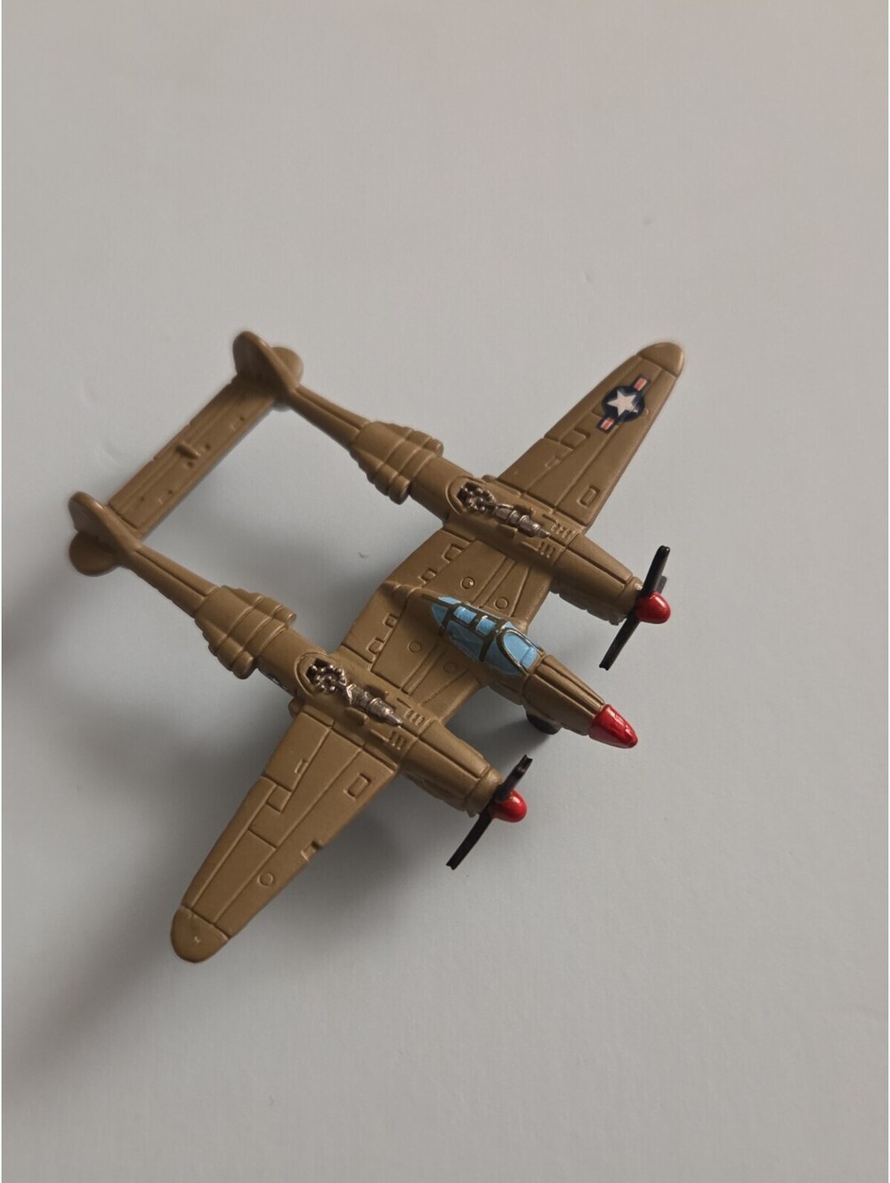 1994 Micro Machines Military P-38 Lightning Wold War II Aircraft Plane Galoob
